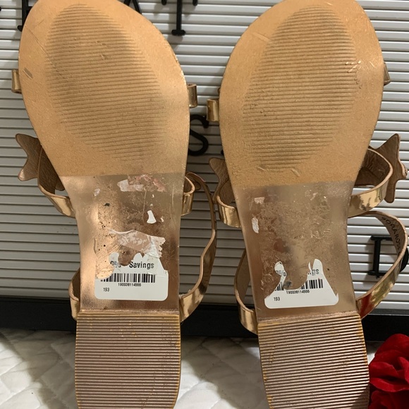 Brand New NWT Vintage Havana Bora Stars Slide Sandals In Rose Gold - Picture 4 of 6